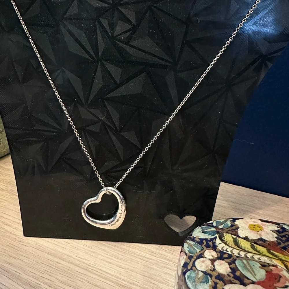 Tiffany & Co. Elsa Peretti Open Heart Necklace – Sterling Silver